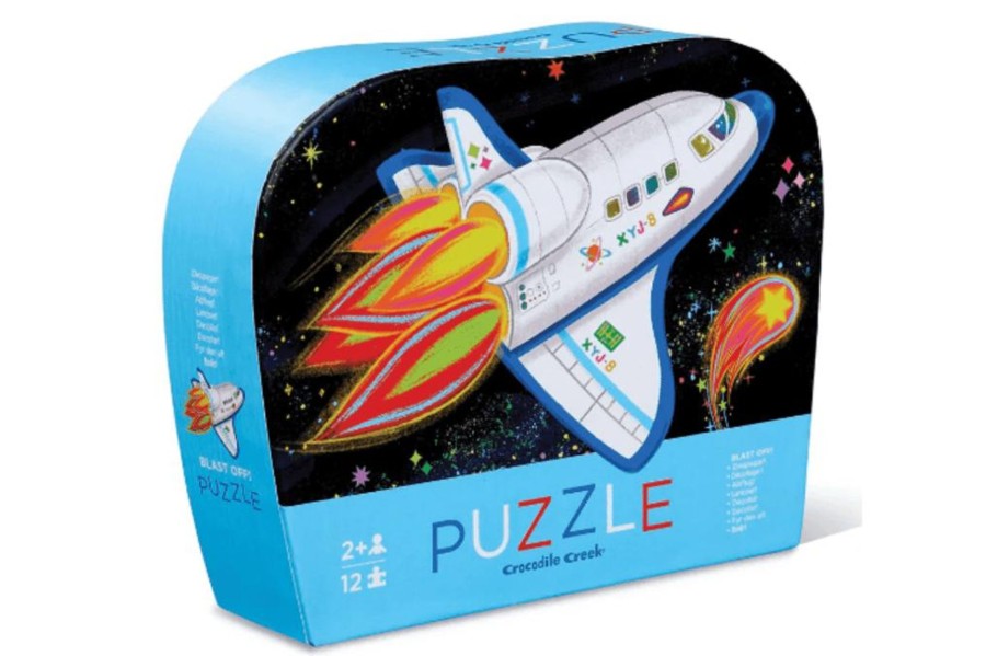 Toys Crocodile Creek | Crocodile Creek Mini Puzzle - Blast Off