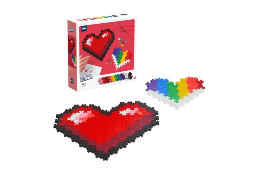 Toys Pierre Belvediere | Plus-Plus Puzzle By Number - Hearts 250 Pcs