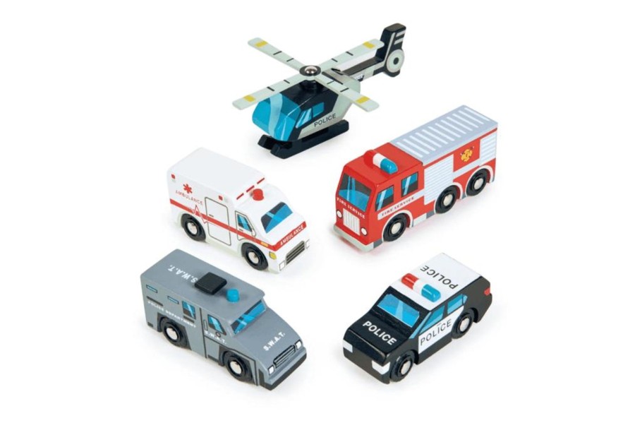 Toys Tender Leaf | Wooden Emergency Vehicles