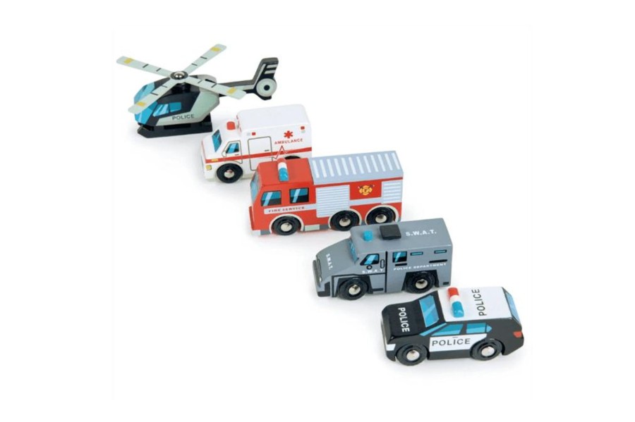 Toys Tender Leaf | Wooden Emergency Vehicles