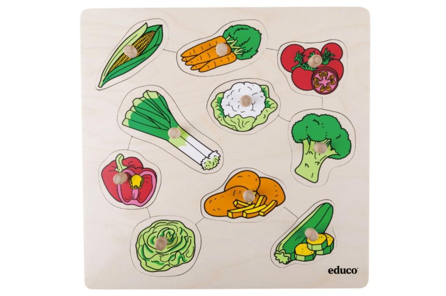 Toys Tout About Toys | Vegetables - Knobbed Puzzle