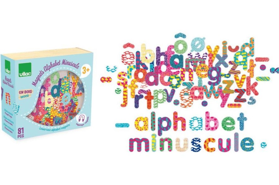 Toys Fire the Imagination | Lowercase Letter Magnets By Vilac