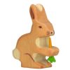 Toys Eco Parade | Holztiger Rabbit (Hare) With Carrot