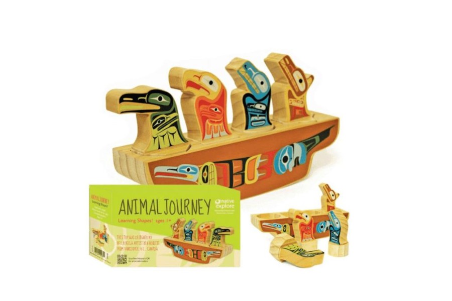 Montessori Materials Native Northwest | Learning Shapes - Animal Journey By Ben Houstie