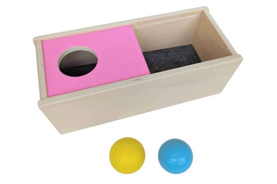 Montessori Materials Playwell | Wooden Box With Sliding Top