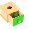 Montessori Materials Tout About Toys | Box With Knitted Ball