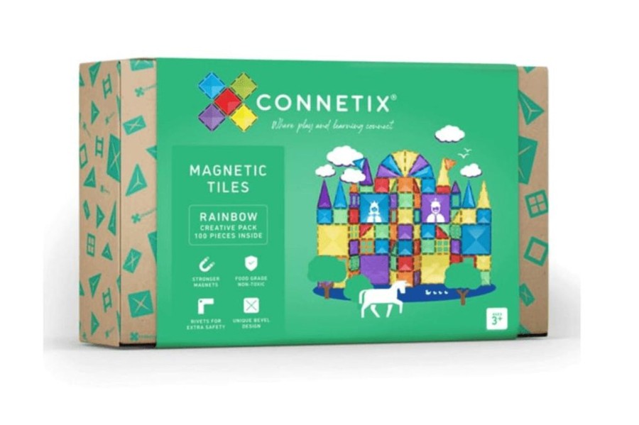 Toys Connetix Tiles | Connetix Tiles 100 Piece Creative Pack