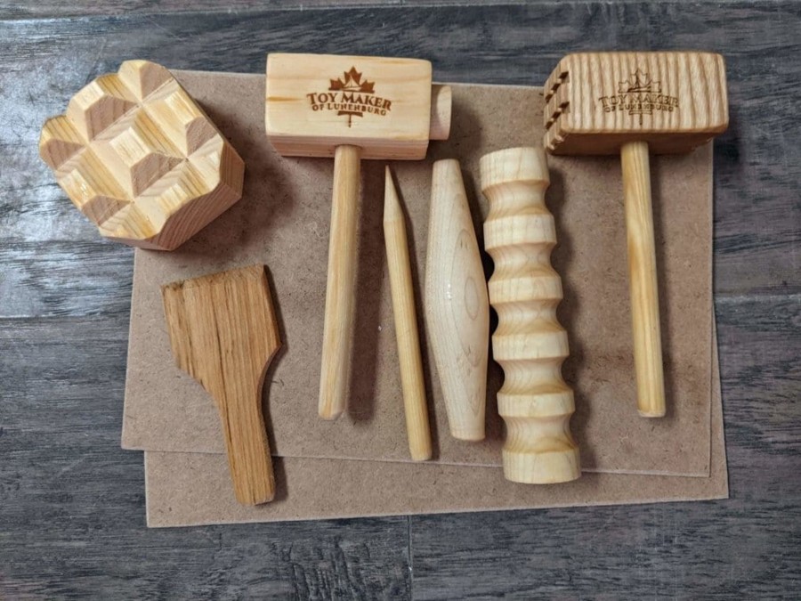 Toys Toy Makers of Lunenburg | Wooden Playdough Tool Kit