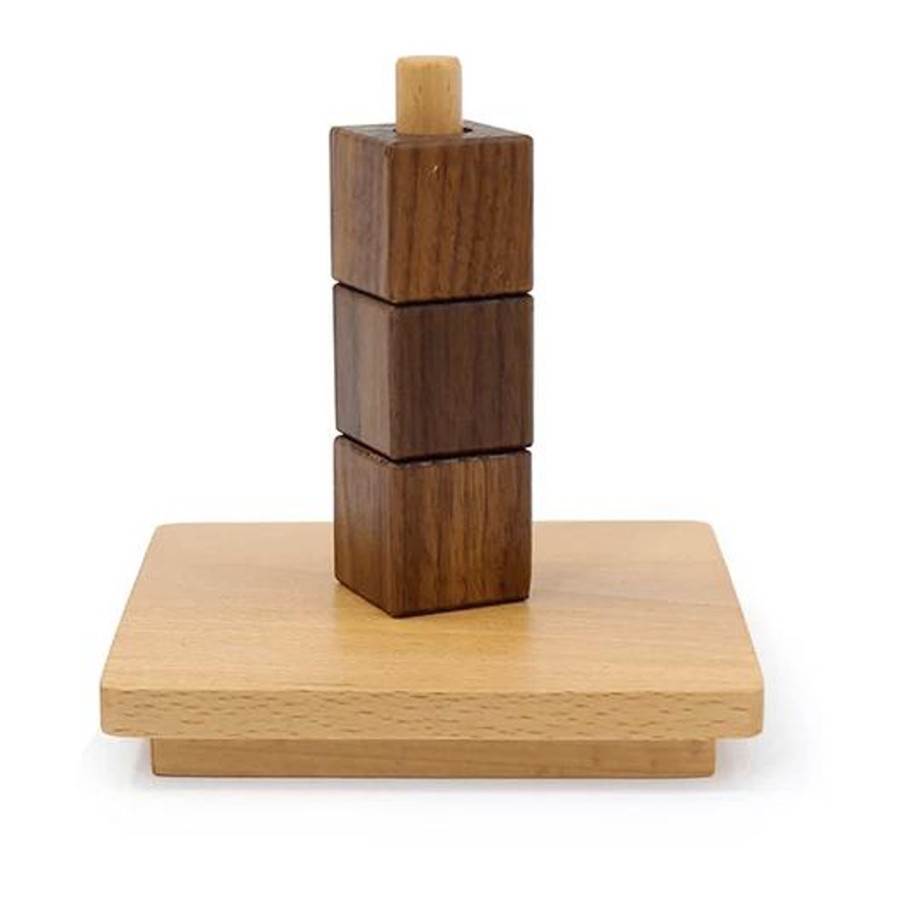 Montessori Materials MVITA | Cubes On Vertical Dowel