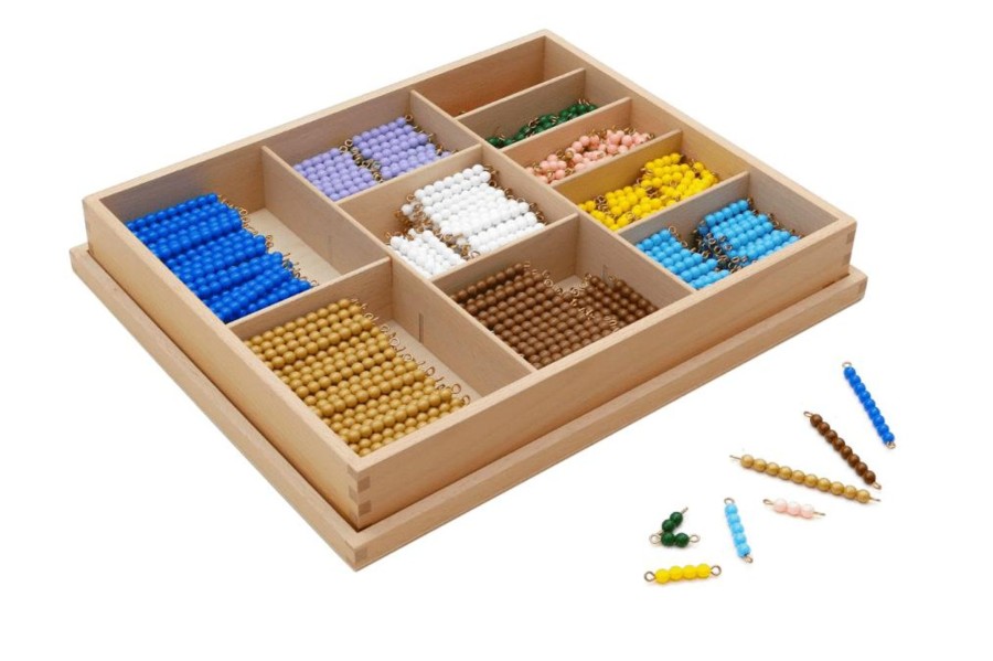 Montessori Materials Tout About Toys | Multiplication Bead Bar Layout Box: Individual Beads (Nylon)