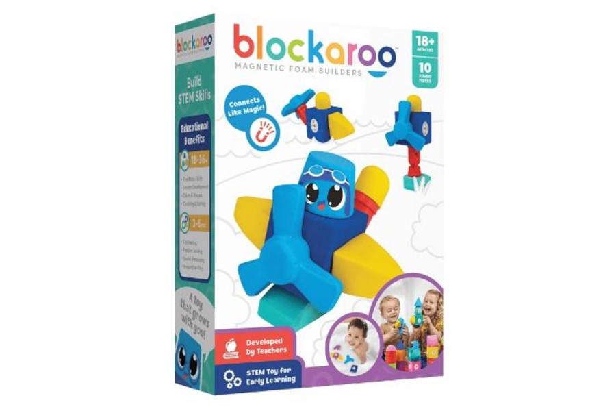 Toys Incredible Novelties | Blockaroo Magnetic Foam Builders - 10 Pcs