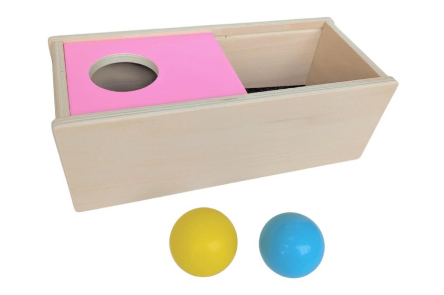 Toys Playwell | Wooden Box With Sliding Top