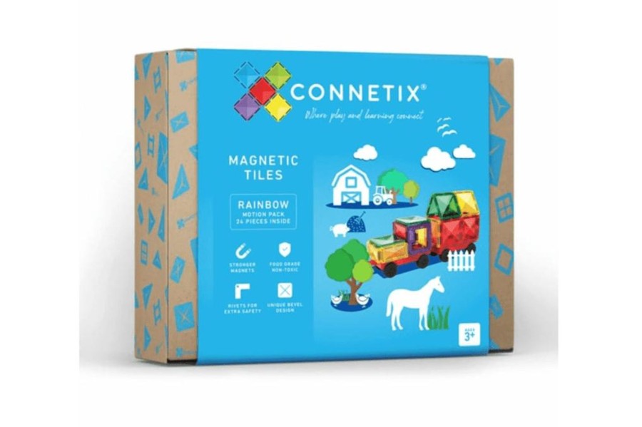 Toys Connetix Tiles | Connetix Tiles 24 Piece Motion Pack