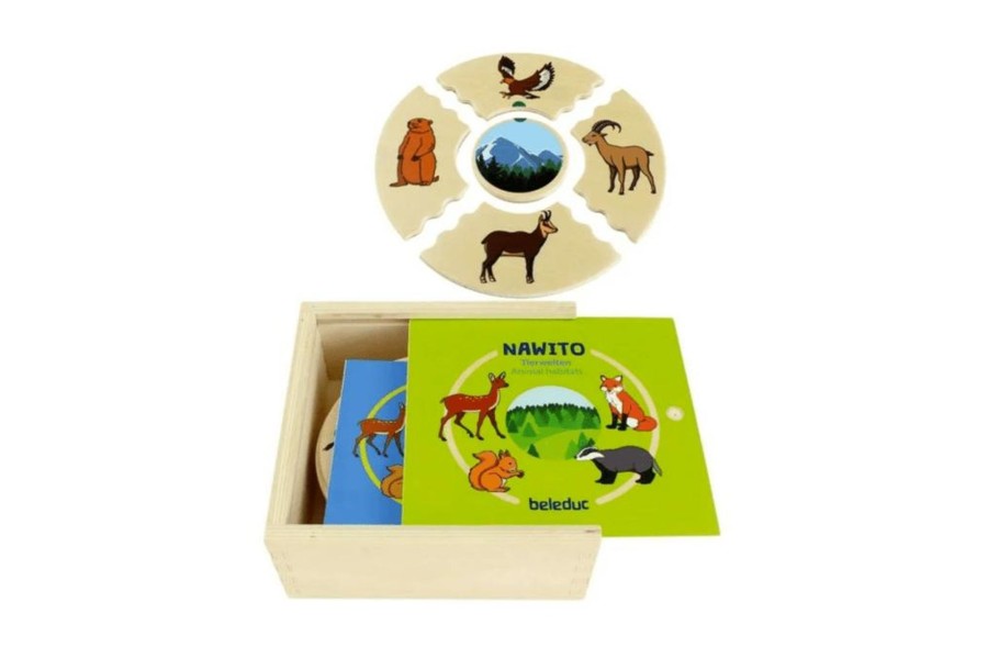 Montessori Materials Playwell | Animal Habitats Puzzle By Beleduc