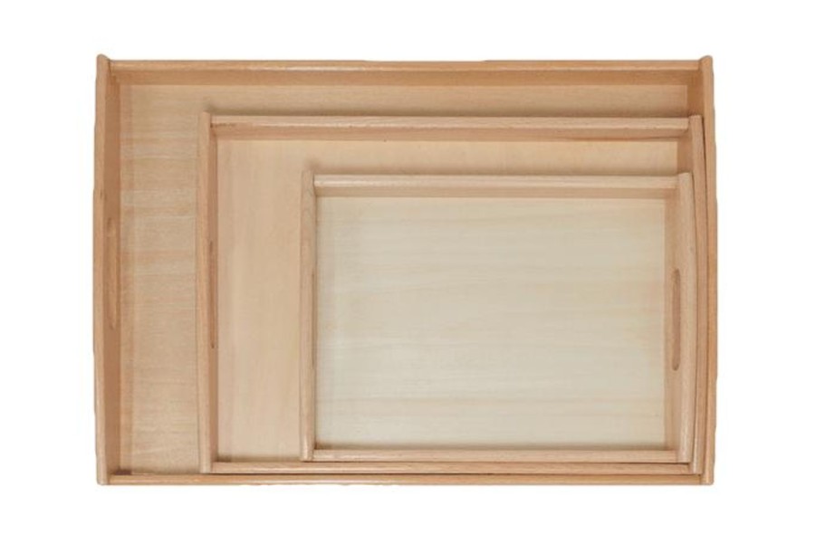 Montessori Materials IFIT | Beech Wood Tray With Handles