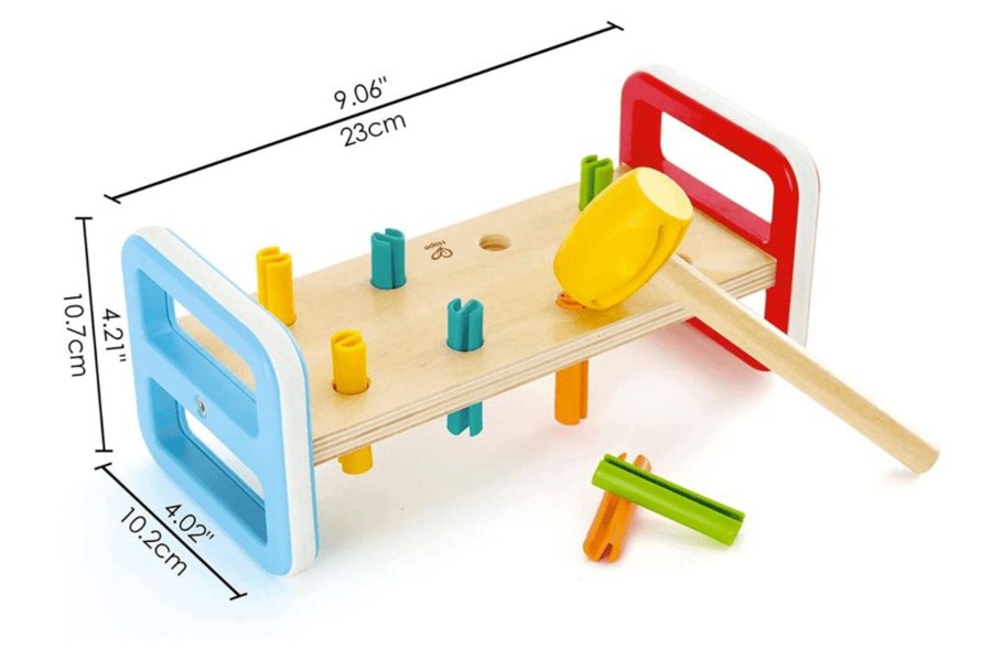 Toys Playwell | Rainbow Pound-A-Peg Bench - Hape