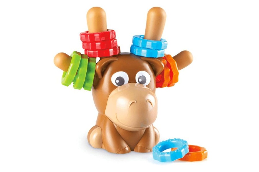 Montessori Materials Playwell | Fine Motor Moose Ring Sorter