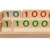 Montessori Materials Aliexpress | Wooden Number Cards With Box (1-9000)