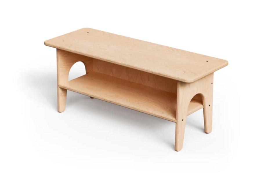 Montessori Furniture All Circles | Children'S Front Entryway Bench With Shoe Storage