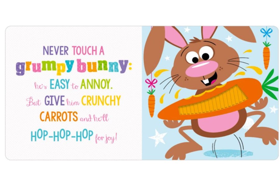 Books Fire the imagination | Never Touch A Grumpy Bunny! Board Book