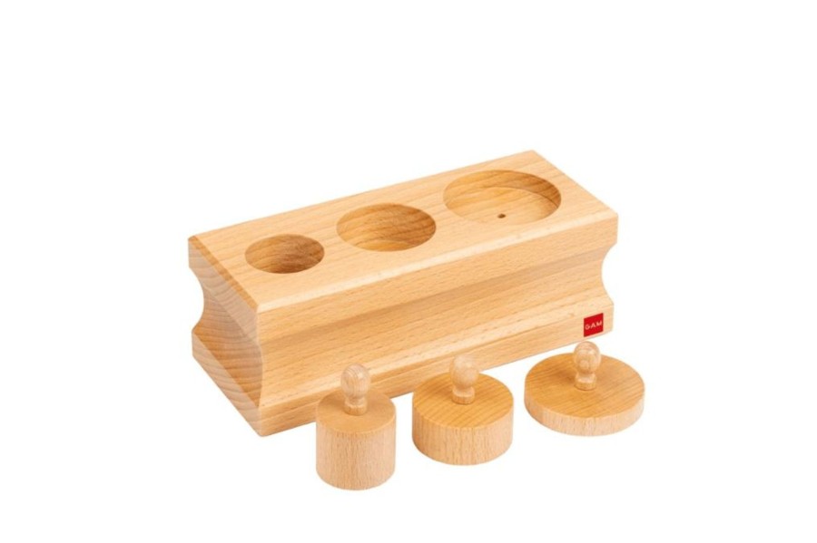 Montessori Materials Tout About Toys | Montessori Infant Toddler Cylinder Block (No. 3)