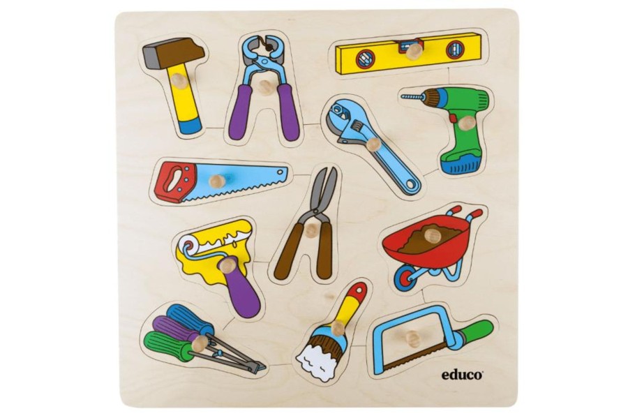 Montessori Materials Tout About Toys | Tools - Knobbed Puzzle