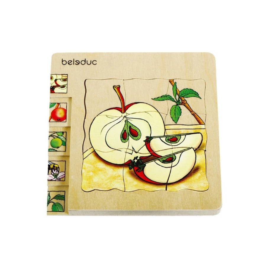 Montessori Materials Playwell | Beleduc Layer Puzzle - Life Cycle Of An Apple