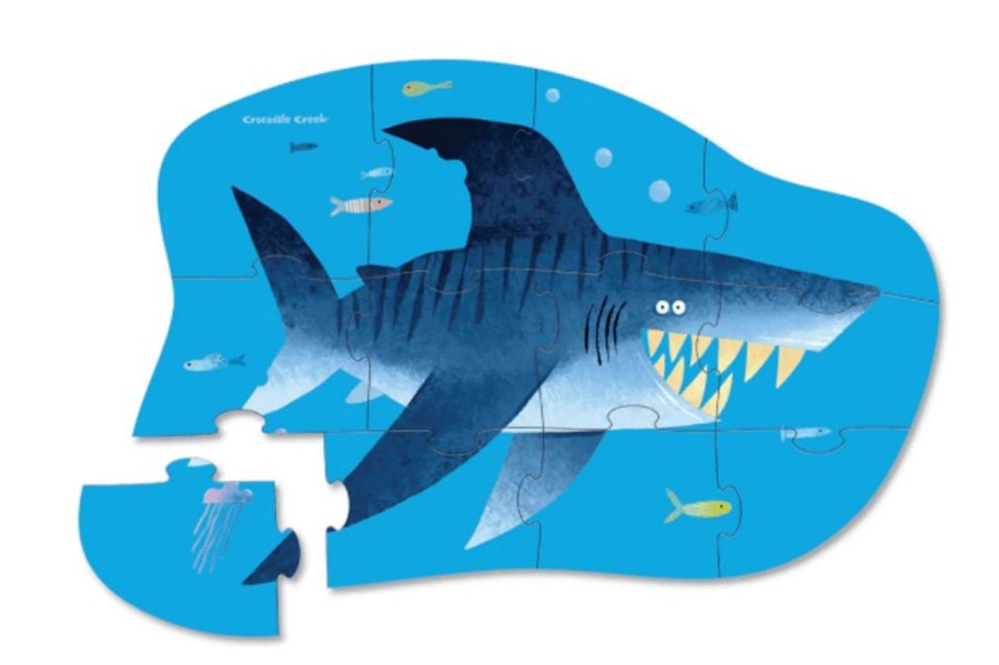 Montessori Materials Crocodile Creek | Crocodile Creek Mini Puzzle - Shark City