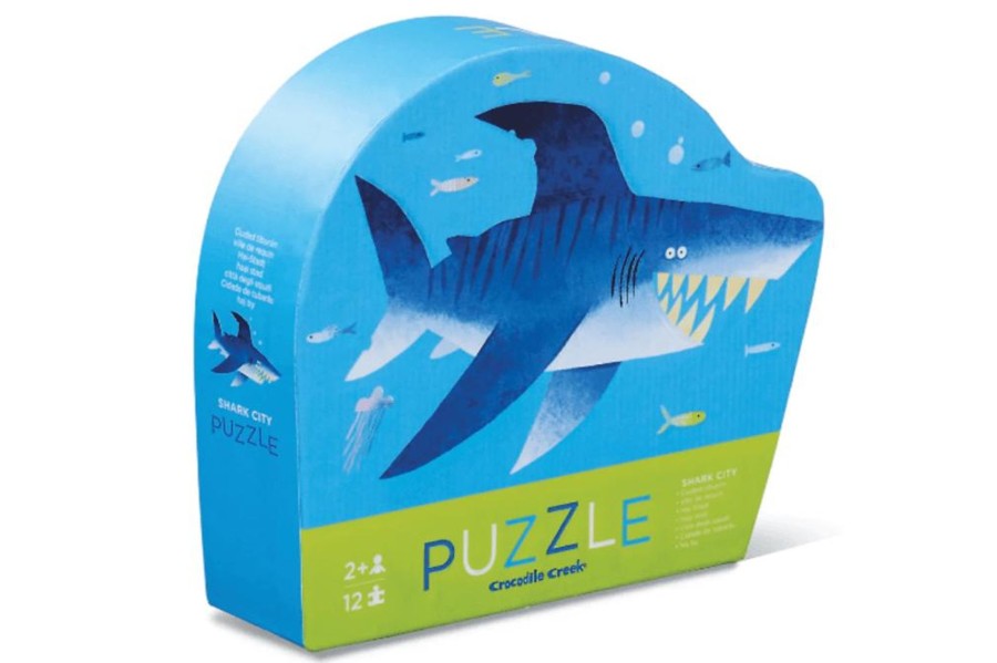 Montessori Materials Crocodile Creek | Crocodile Creek Mini Puzzle - Shark City