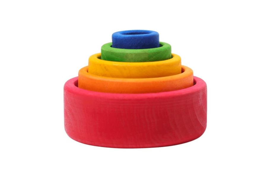 Montessori Materials Fire the Imagination | Grimm'S Rainbow Stacking Bowls (Red)