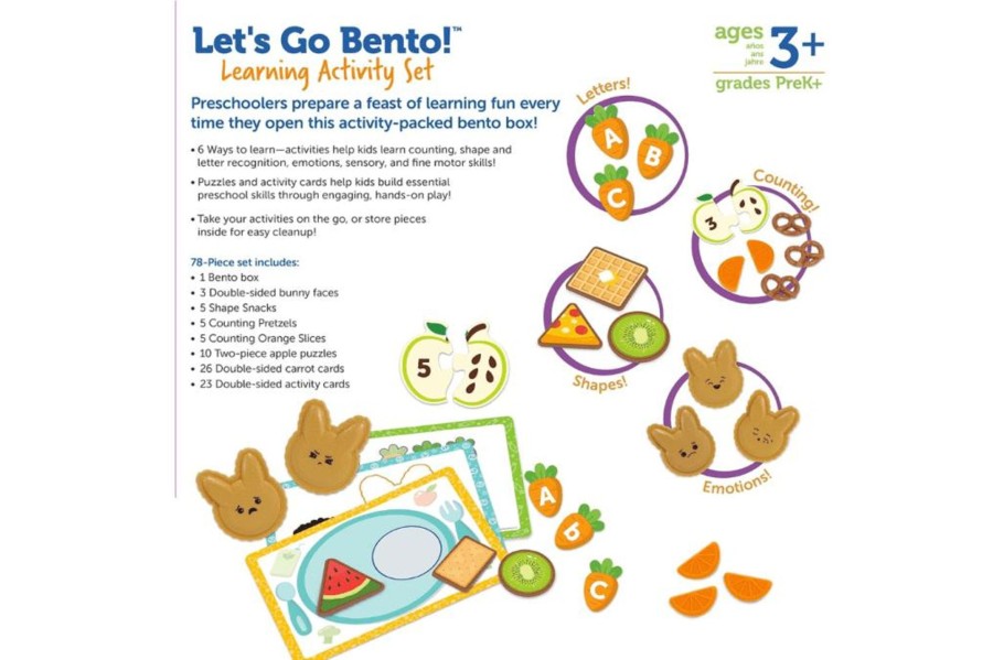 Montessori Materials Playwell | Let'S Go Bento - Learning Activity Set