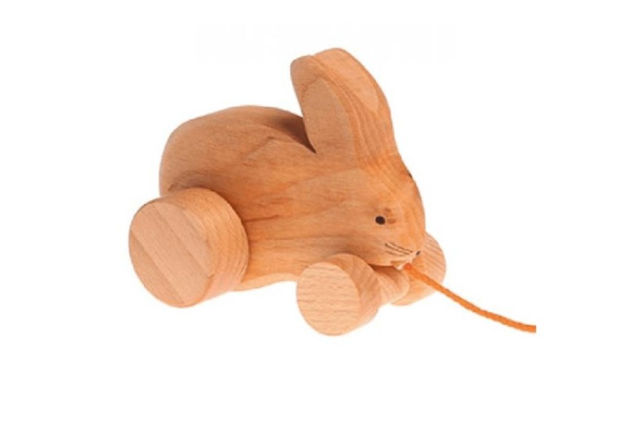 Toys Fire the imagination All Gross Motor Toys | Grimm'S Bobbing Rabbit Pull Toy