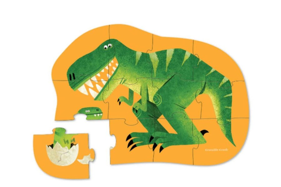 Toys Crocodile Creek | Crocodile Creek Mini Puzzle - Just Hatched Dinosaur