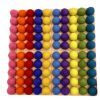 Montessori Materials Fire the Imagination | Counting Board With Bright Felt Balls (2Cm)