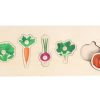 Toys Playwell | Vegetables Knob Puzzle (5 Piece)