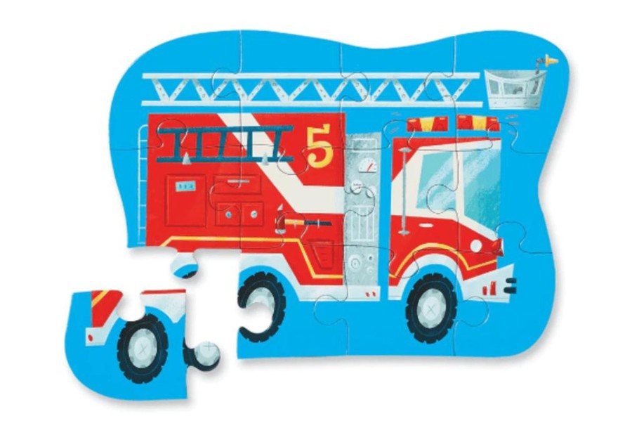 Toys Crocodile Creek | Crocodile Creek Mini Puzzle - Fire Truck