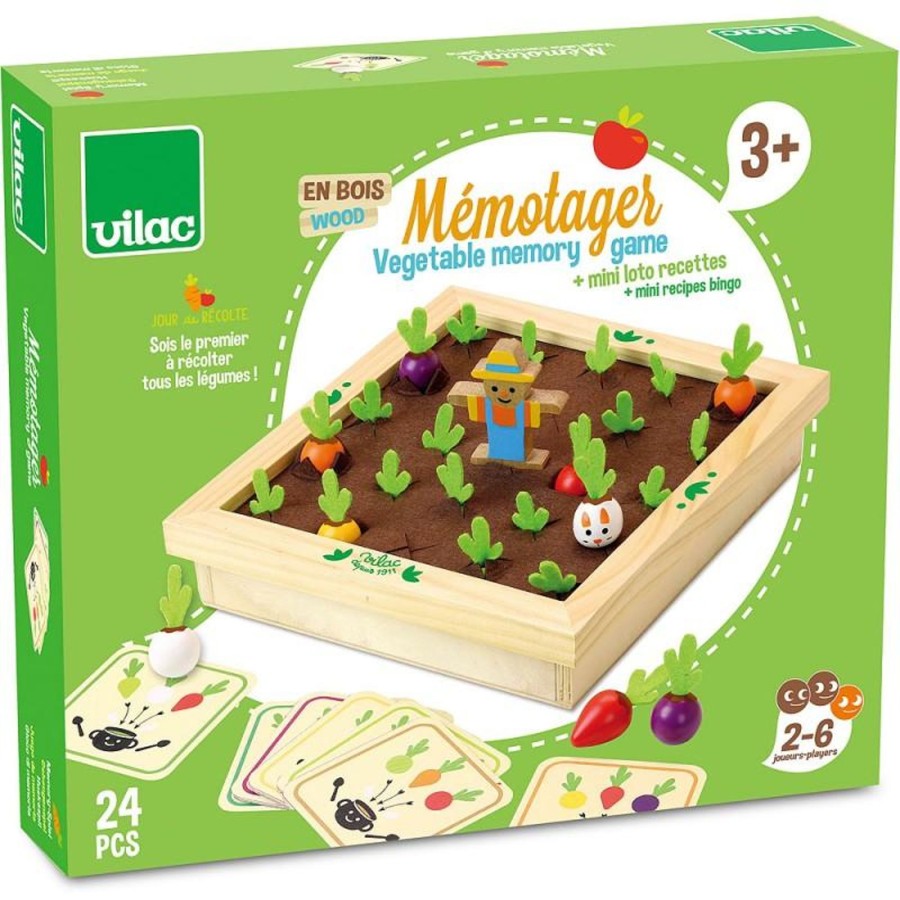 Toys Fire the Imagination | Vegetable Garden Memory Game By Vilac