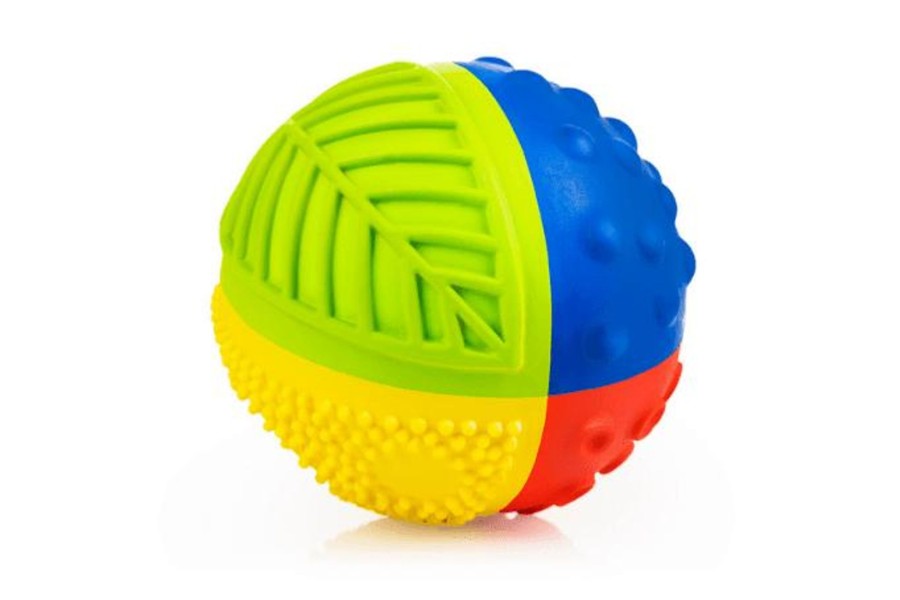 Montessori Materials Nova Nature Distributing Inc. | 4" Caaocho Rainbow Sensory Ball - Made From Natural Rubber