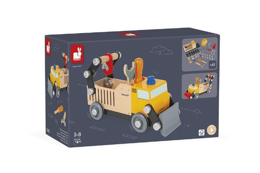 Toys Pierre Belvediere | Brico'Kids Wooden Builder'S Truck