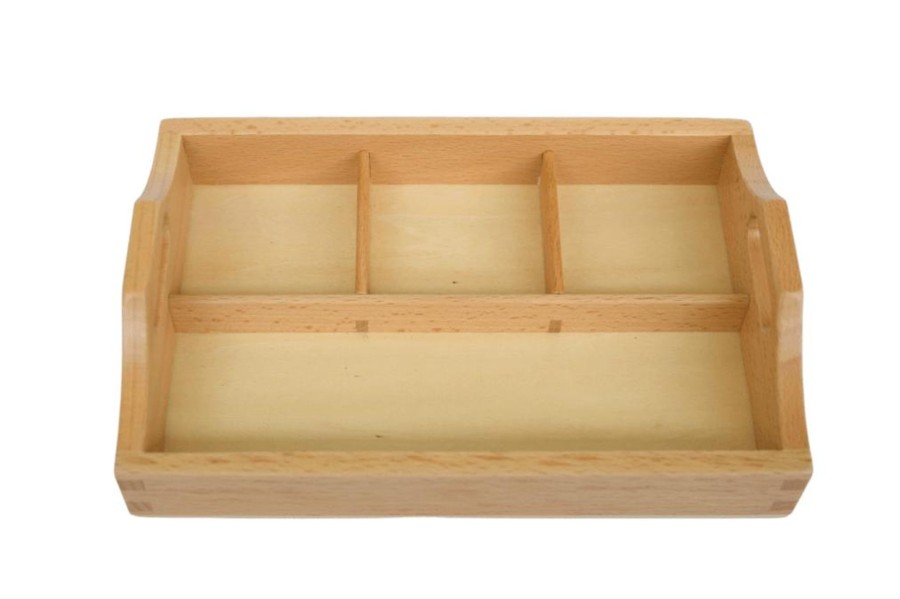 Montessori Materials Alibaba | Three Compartment Sorting Tray - Small