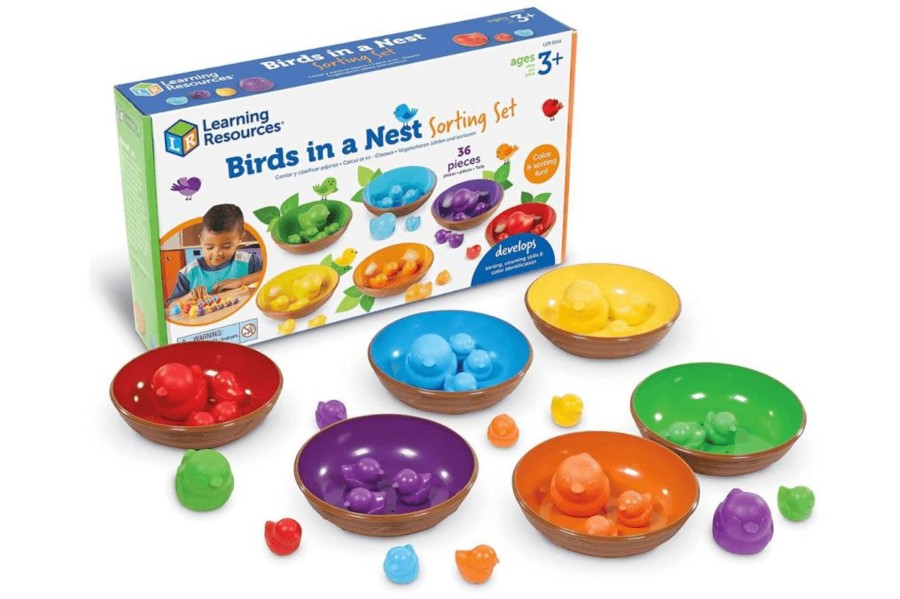 Montessori Materials Playwell | Birds In A Nest Sorting Set