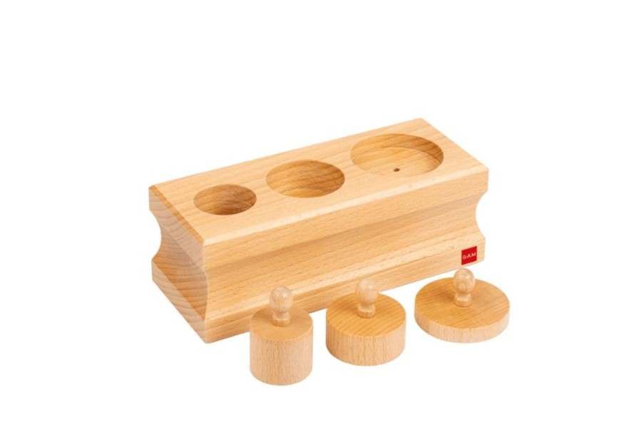 Montessori Materials Tout About Toys | Montessori Infant Toddler Cylinder Block (No. 3)