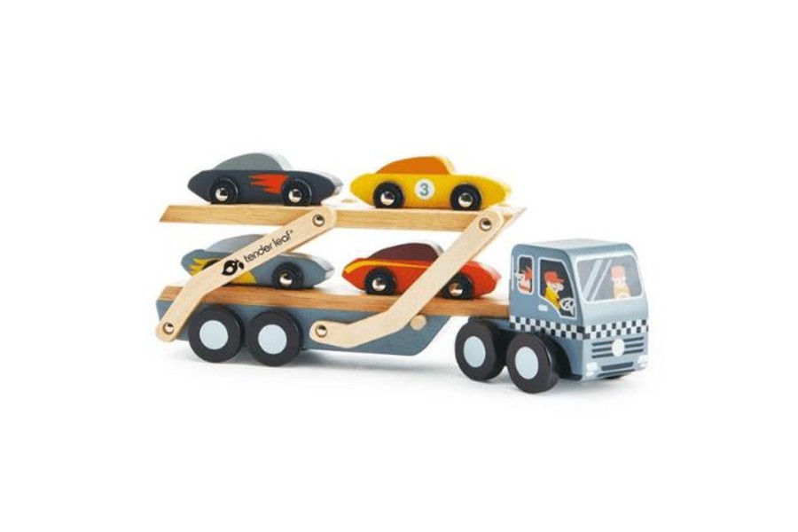 Toys Tender Leaf | Wooden Car Transporter