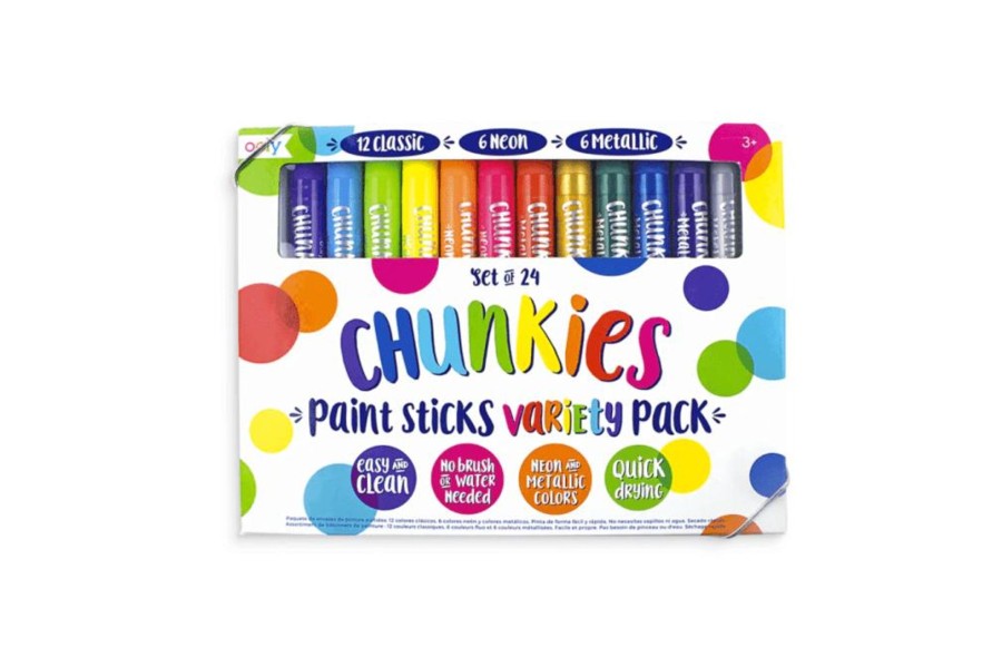 Toys Ooly | Chunkies Paint Sticks Variety Pack (Set Of 24)