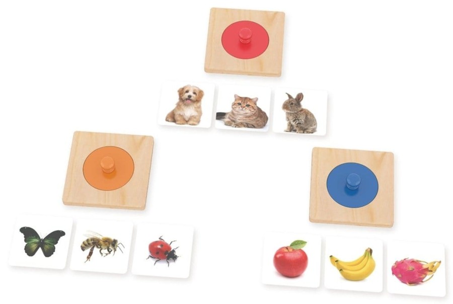 Montessori Materials Playwell | Guess Who Knob Puzzles