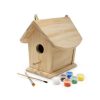 Toys Kinderfeets | Kinderfeets Birdhouse With Paint And Brushes