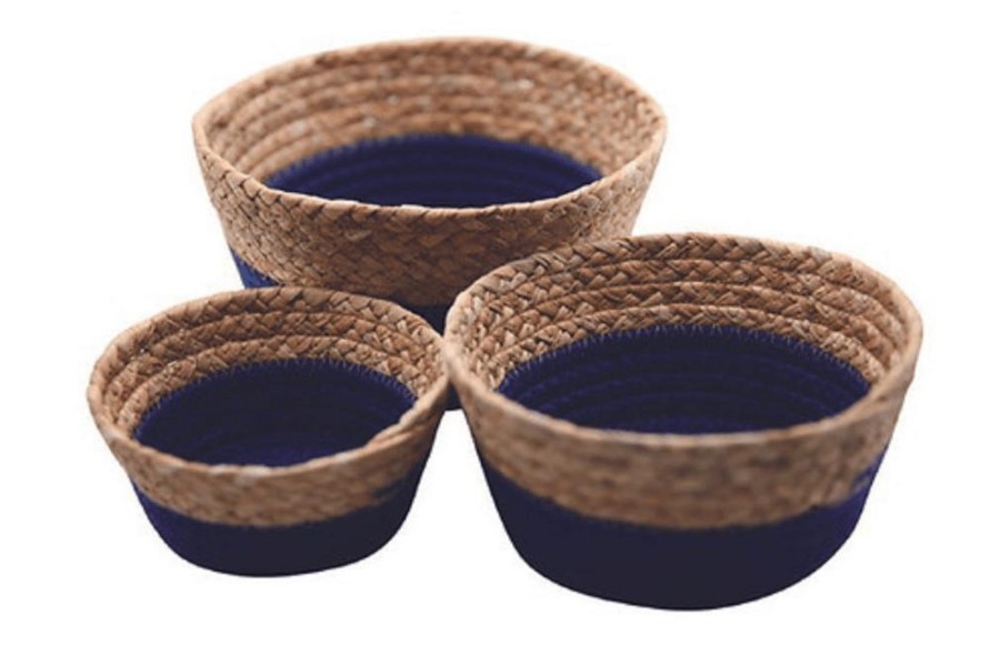 Montessori Materials MVITA | Cotton Rope Natural Fiber Baskets (Set Of 3)