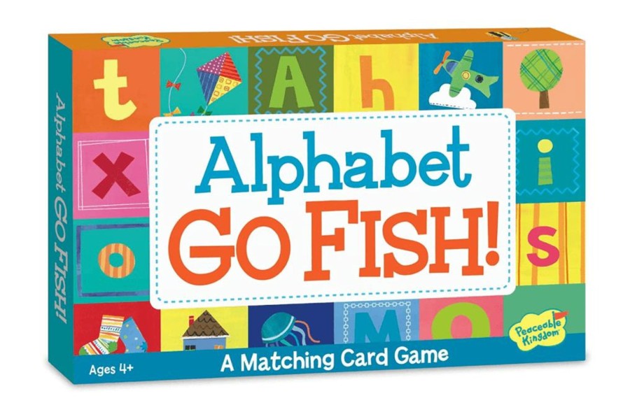 Toys Peaceable Kingdom | Alphabet Go Fish Card Game