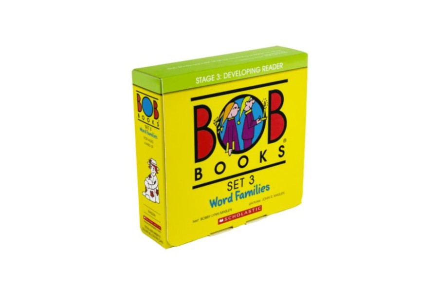 Toys Scholastic | Bob Books Set 3: Word Families [Stage 3: Developing Reader]