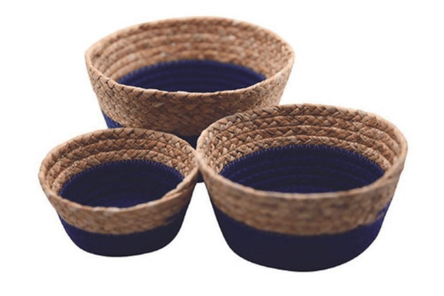 Montessori Furniture MVITA | Cotton Rope Natural Fiber Baskets (Set Of 3)